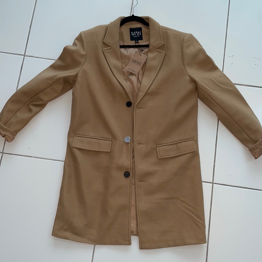 Boohoo Man New Peacoat